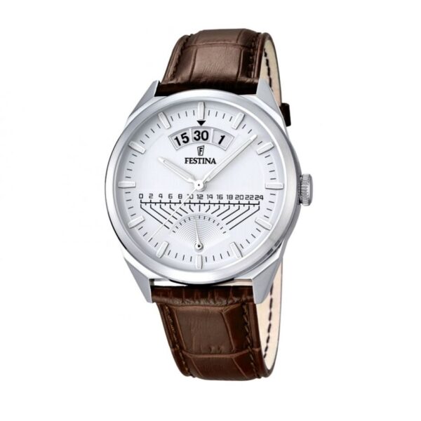 ساعت مردانه فستینا مدل F16873/1، ساعتی کلاسیک و بند چرمی از این برند اسپانیایی است. واچزاپ نمایندگی رسمی عرضه فستینای اصل در کشور با ضمانت بین المللی.