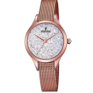 ساعت زنانه فستینا مدل F20338/1، ساعتی بند استیل و زنانه از این برند اسپانیایی است. واچزاپ نمایندگی رسمی عرضه فستیناهای اصل در کشور.