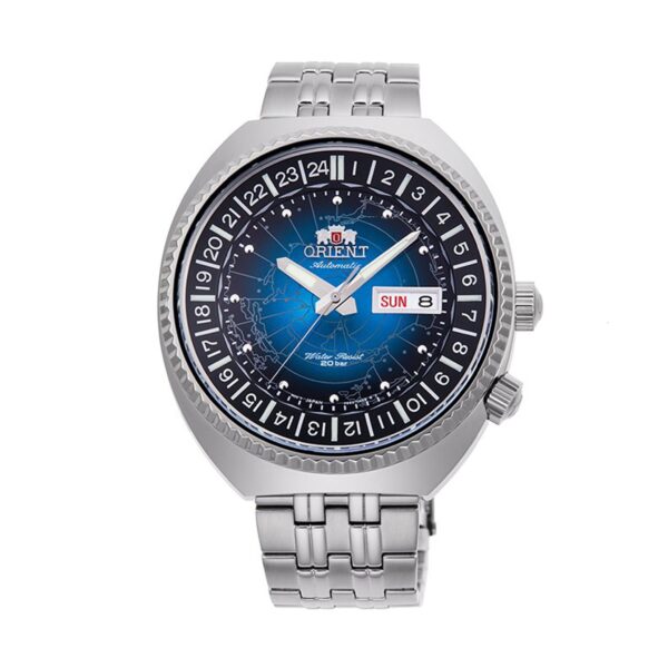 ساعت مردانه اورینت مدل RA-AA0E03L09C، ساعتی بند استیل اسپرت از این برند ژاپنی است. واچزاپ نمایندگی رسمی اورینت اصل در کشور.
