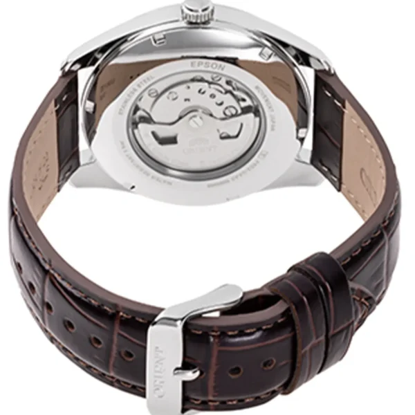 ساعت مردانه اورینت، مدل RA-BA0005S00C، ساعتی بند چرمی از این برند ژاپنی است. واچزاپ نمایندگی رسمی عرضه اورینت های اصل در کشور بهمراه ضمانت بین المللی.