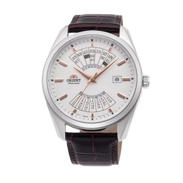 ساعت مردانه اورینت، مدل RA-BA0005S00C، ساعتی بند چرمی از این برند ژاپنی است. واچزاپ نمایندگی رسمی عرضه اورینت های اصل در کشور بهمراه ضمانت بین المللی.