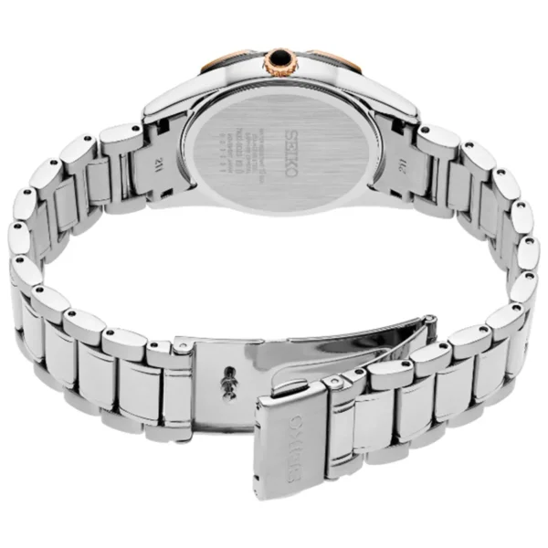 ساعت زنانه سیکو مدل SKK730P1، ساعتی بند استیل جذاب از این برند ژاپنی است. واچزاپ نمایندگی رسمی عرضه سیکو های اصل در کشور بهمراه ضمانت بین المللی.